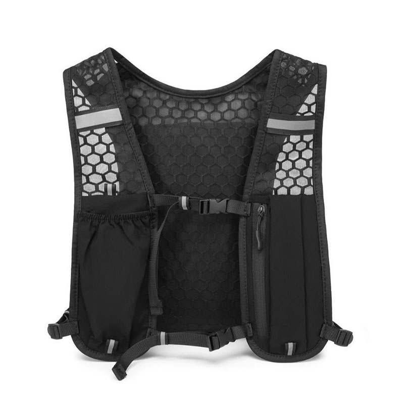 Reflective Jacket Running - เสื้อกั๊กวิ่งสะท้อนแสง ระบายอากาศได้ดี ปรับขนาดได้ พร้อมกระเป๋า เหมาะสำหรับวิ่งจ๊อกกิ้งกลางแจ้ง ปั่นจักรยาน
