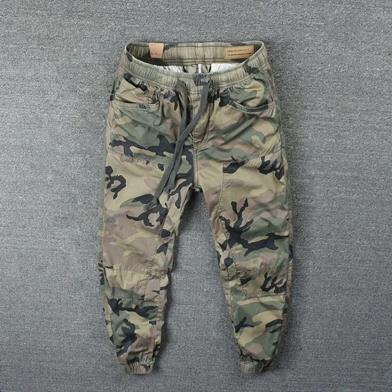 Street Fashion Harajuku - กางเกงชายลวงตาปกติ Fit เดินป่ากางเกงคาร์โก้ผู้ชาย Camo ฤดูหนาวเกาหลีกลางแจ้ง Oversize