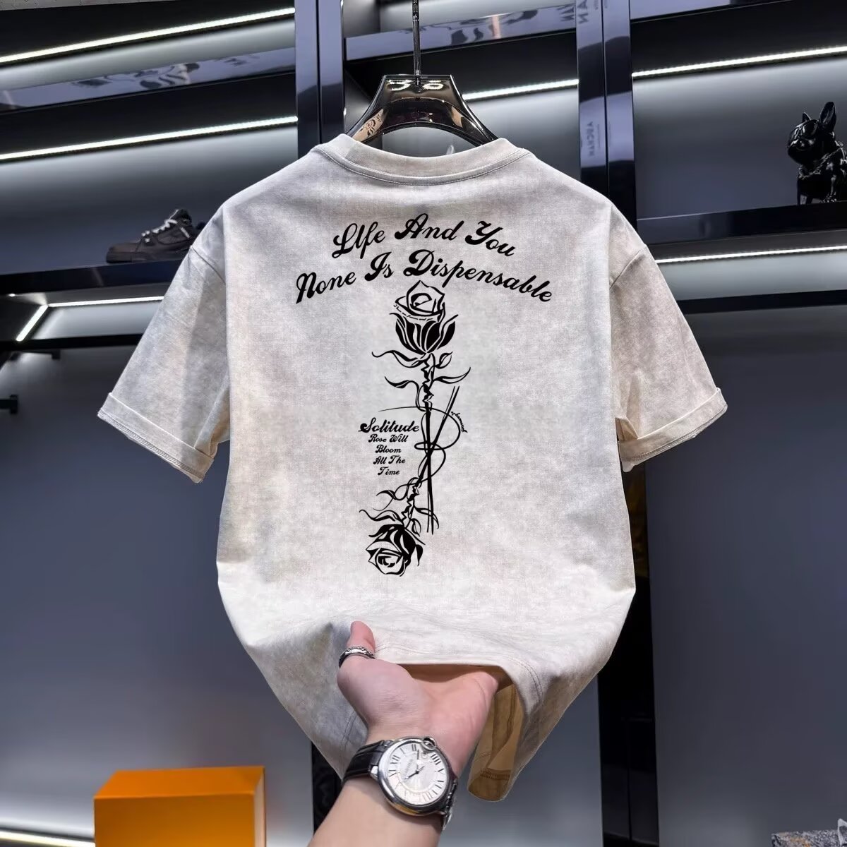 Street Fashion In Chinese - ฤดูร้อนผู้ชายสีกากีเสื้อยืดคุณภาพสูงเสื้อผ้าผู้ชายแฟชั่น Harajuku High Street กีฬาเสื้อยืดสีดํา M-3XL