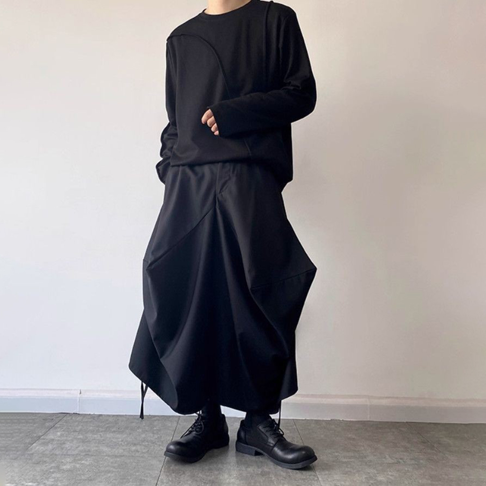 กางเกงขาสั้นทรงกระโปรงสีพื้นสไ - Street Fashion In Chinese บทวิจารณ์และราคา