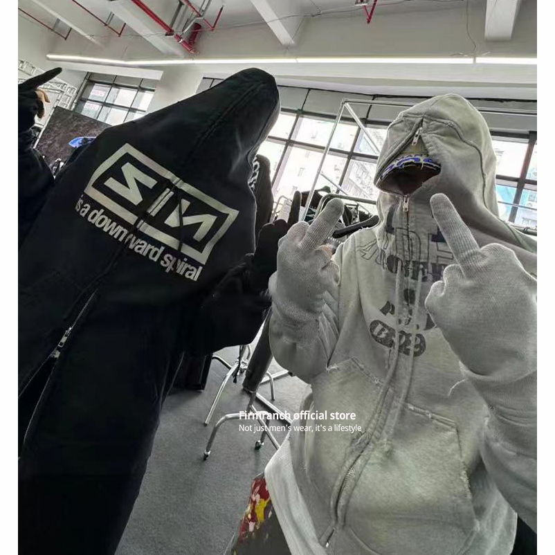 Firmranch ใหม่ฤดูใบไม้ร่วงฤดูห - Street Fashion Zip Up Hoodie บทวิจารณ์และราคา