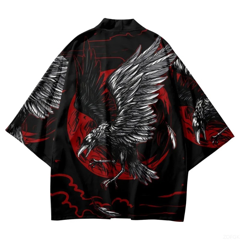 แฟชั่นคราวน์พิมพ์ลายเปิดด้านหน - Street Fashion Harajuku บทวิจารณ์และราคา