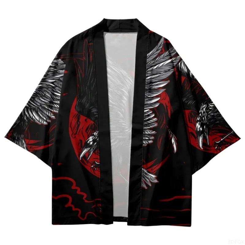 แฟชั่นคราวน์พิมพ์ลายเปิดด้านหน - Street Fashion Harajuku บทวิจารณ์และราคา