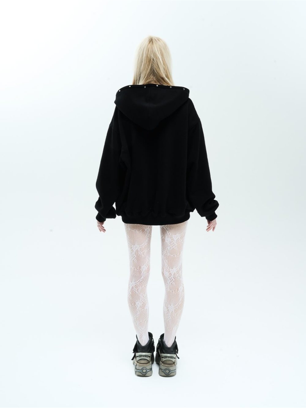 เสื้อฮู้ดซิปมีฮู้ดลายกากบาทสไต - Street Fashion Zip Up Hoodie บทวิจารณ์และราคา
