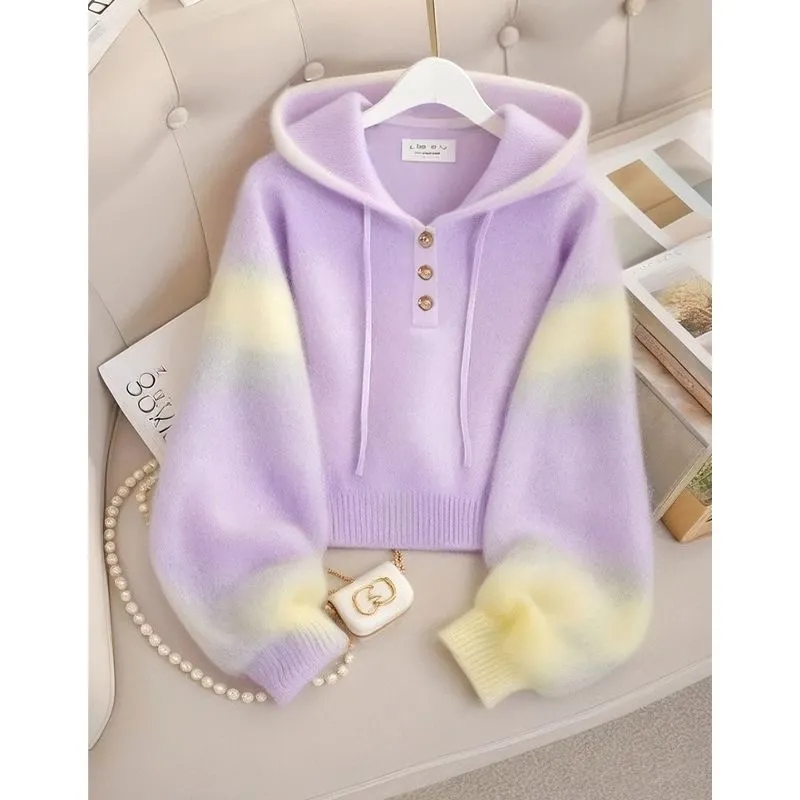 เสื้อแจ็คเก็ตไหมพรมมีฮู้ดสไตล์ - Street Fashion In Chinese บทวิจารณ์และราคา