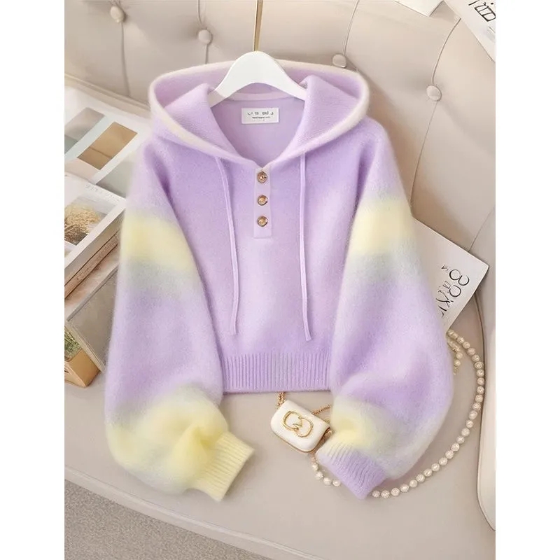 เสื้อแจ็คเก็ตไหมพรมมีฮู้ดสไตล์ - Street Fashion In Chinese บทวิจารณ์และราคา