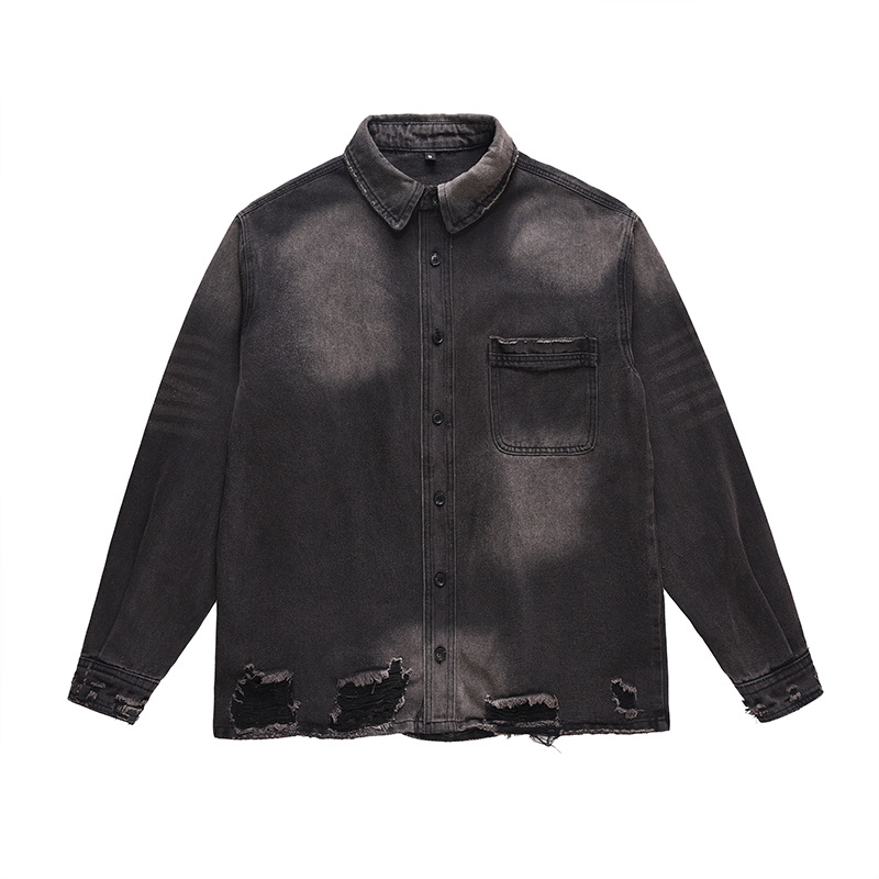 เสื้อแจ็คเก็ตยีนส์ขาดๆ สไตล์สต - Street Fashion Denim บทวิจารณ์และราคา
