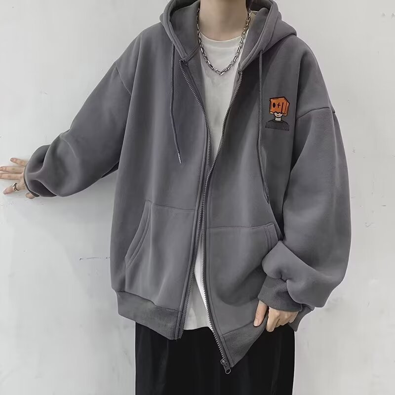 เสื้อฮู้ดดี้ผู้ชายสไตล์สตรีท ส - Street Fashion Zip Up Hoodie บทวิจารณ์และราคา