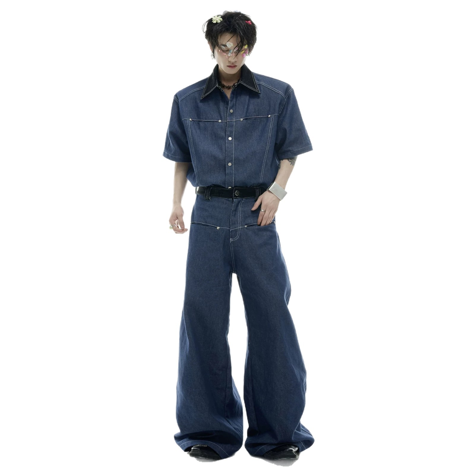 ชุดเซ็ตยีนส์ผู้ชายสไตล์อเมริกั - Street Fashion Denim บทวิจารณ์และราคา