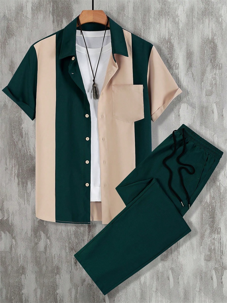 ชุดเสื้อผ้าผู้ชายลายทางพิมพ์ลา - Street Fashion Trend 2025 บทวิจารณ์และราคา