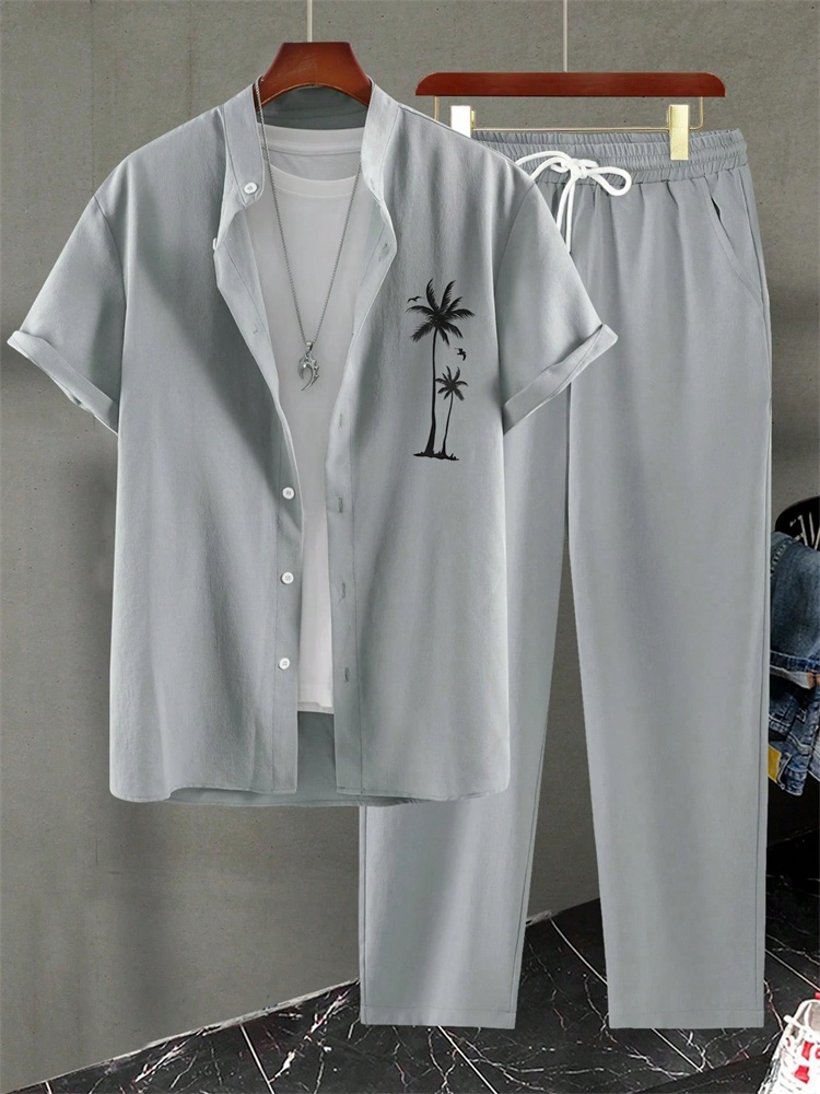 ชุดเสื้อผ้าผู้ชายลายทางพิมพ์ลา - Street Fashion Trend 2025 บทวิจารณ์และราคา