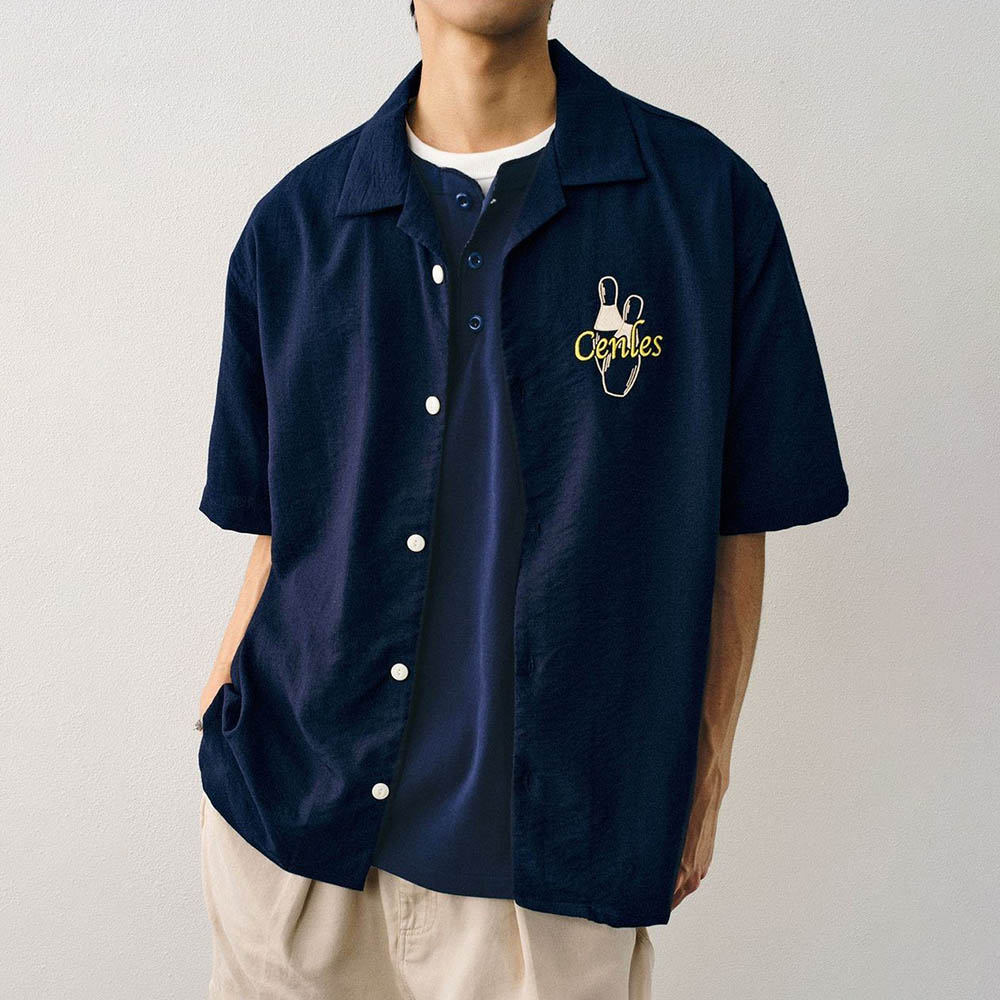 เสื้อเชิ้ตแขนสั้นปักลายผู้ชาย  - Street Fashion Trend 2025 บทวิจารณ์และราคา