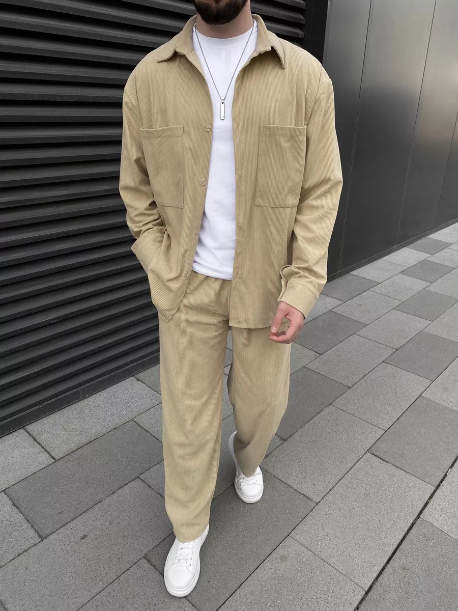 ชุดเซ็ตสองชิ้นผ้าลูกฟูกสำหรับผ - Street Fashion In China บทวิจารณ์และราคา