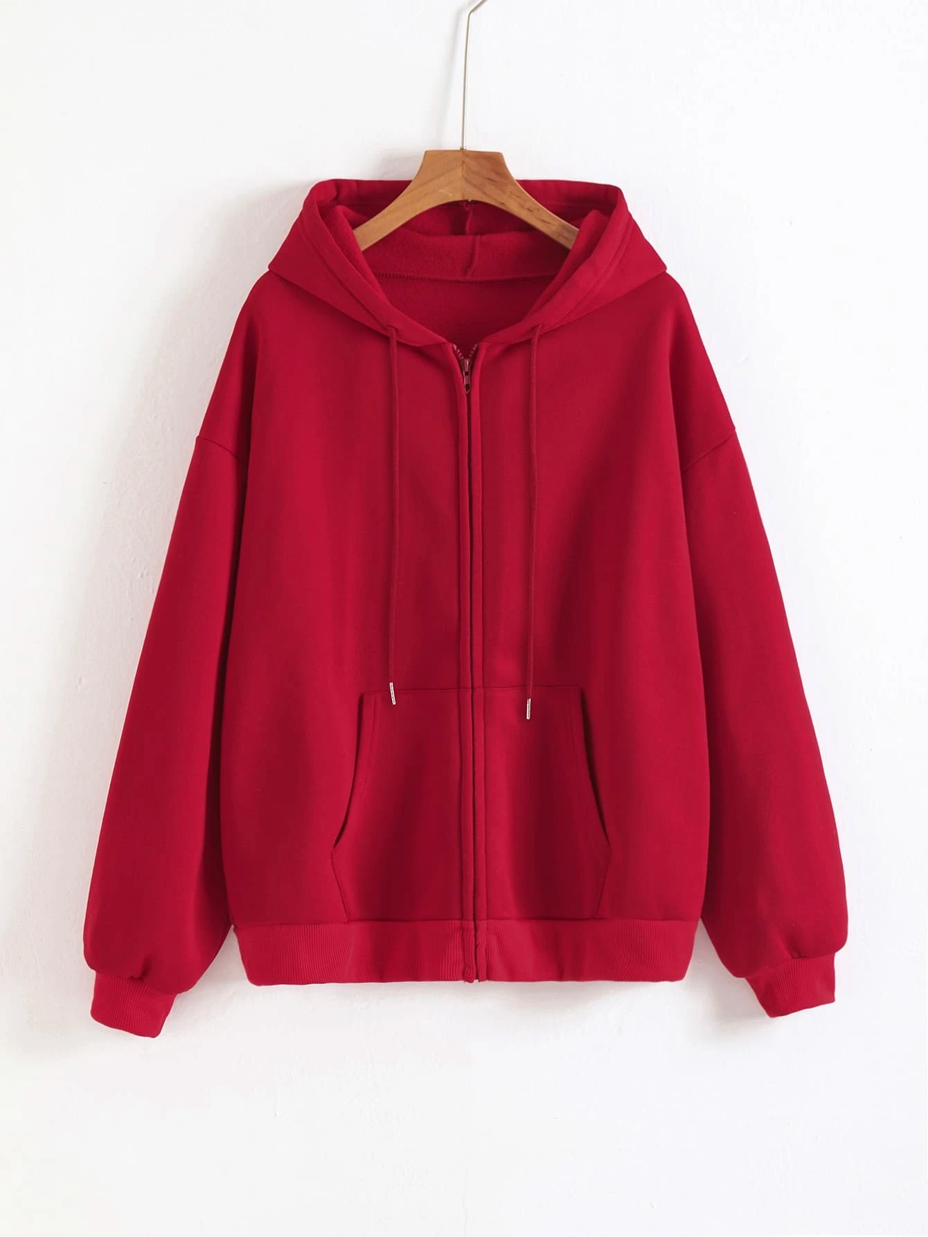แฟชั่นสบายๆสีดําสีเทาสีฟ้าซิปH - Street Fashion Zip Up Hoodie บทวิจารณ์และราคา