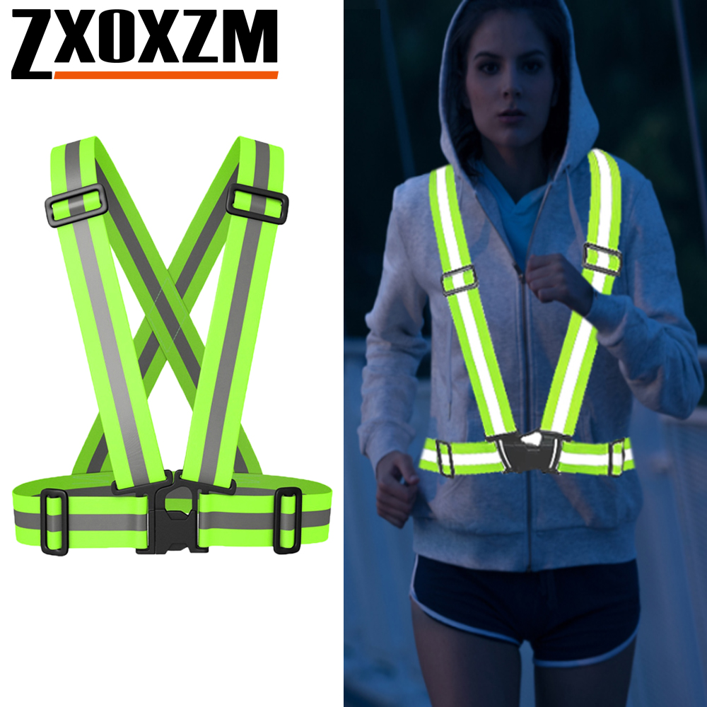 เสื้อกั๊กวิ่งกลางคืน 1 ชิ้น สะ - Reflective Jacket Running บทวิจารณ์และราคา