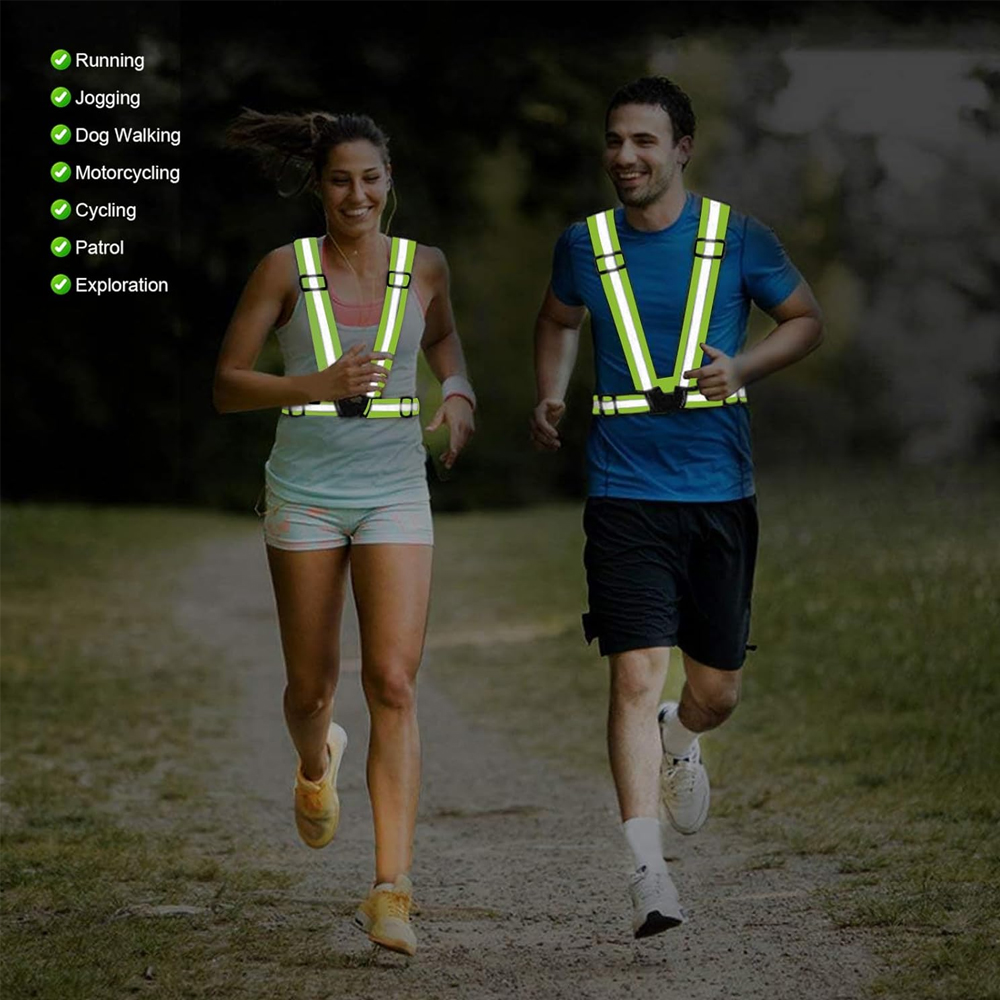เสื้อกั๊กวิ่งกลางคืน 1 ชิ้น สะ - Reflective Jacket Running บทวิจารณ์และราคา
