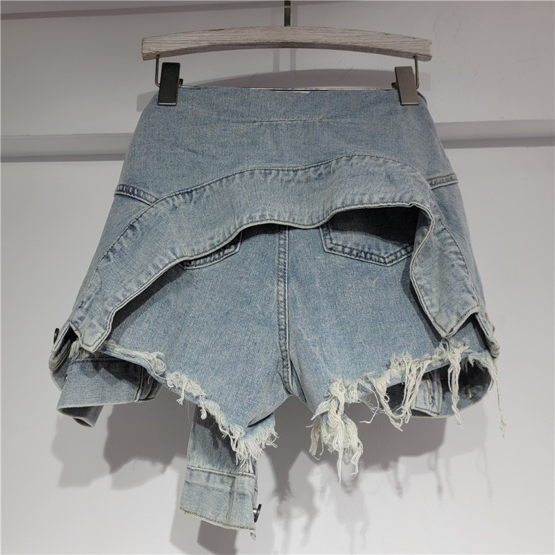 กางเกงยีนส์ขาสั้นผู้หญิง วินเท - Street Fashion Denim บทวิจารณ์และราคา