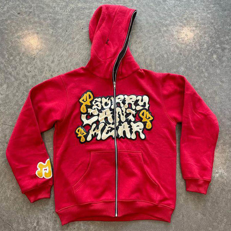 อเมริกัน Retro Star และ Letter - Street Fashion Zip Up Hoodie บทวิจารณ์และราคา