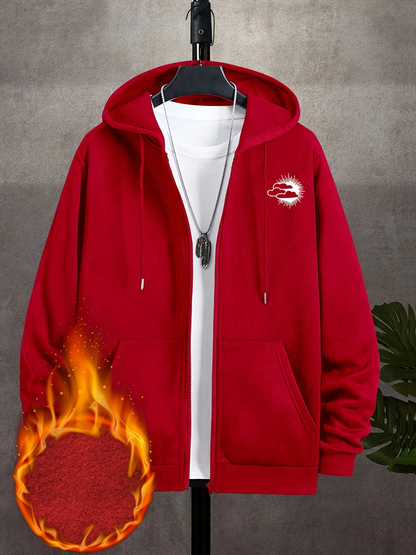 เสื้อฮู้ดดี้ผู้ชายแบบซิปยาว แข - Street Fashion Zip Up Hoodie บทวิจารณ์และราคา