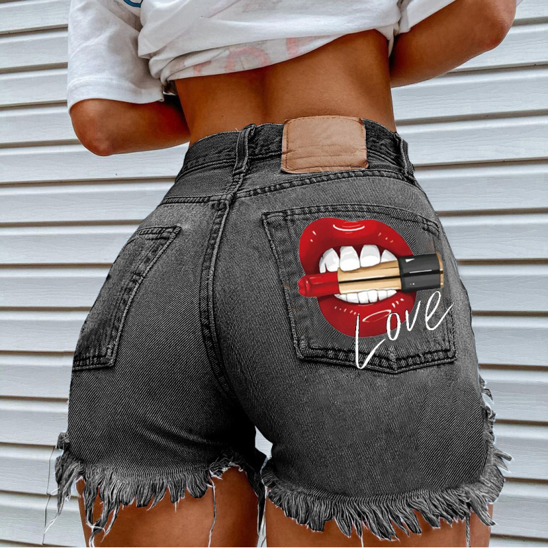 กางเกงยีนส์ขาสั้นสไตล์สตรีทแฟช - Street Fashion Denim บทวิจารณ์และราคา