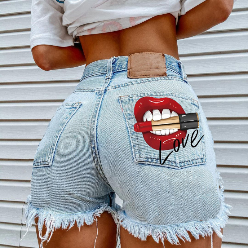 กางเกงยีนส์ขาสั้นสไตล์สตรีทแฟช - Street Fashion Denim บทวิจารณ์และราคา