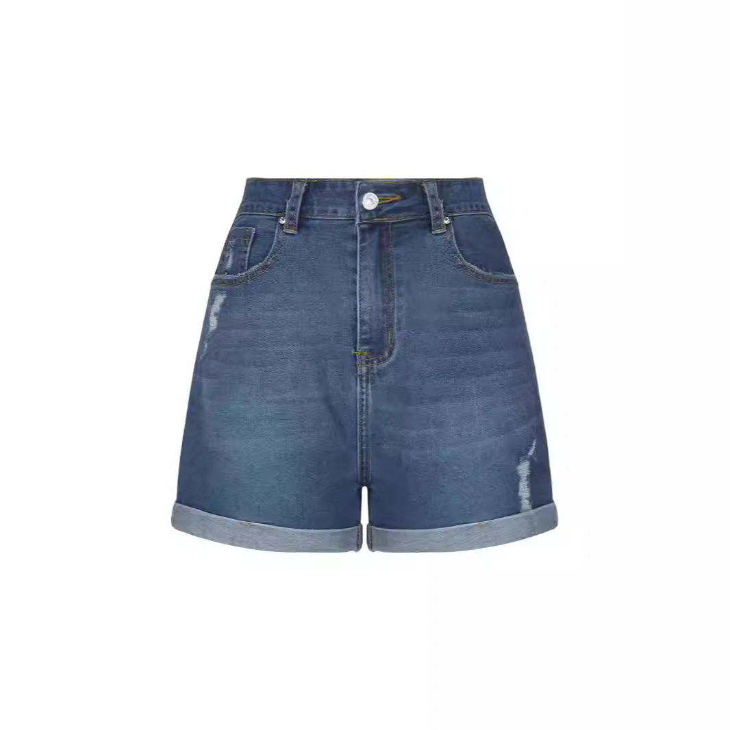 กางเกงขาสั้นกางเกงยีนส์ผู้หญิง - Street Fashion Denim บทวิจารณ์และราคา