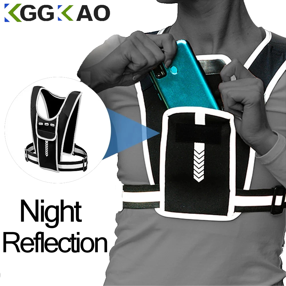 เสื้อกั๊กใส่โทรศัพท์สำหรับผู้ช - Reflective Jacket Running บทวิจารณ์และราคา
