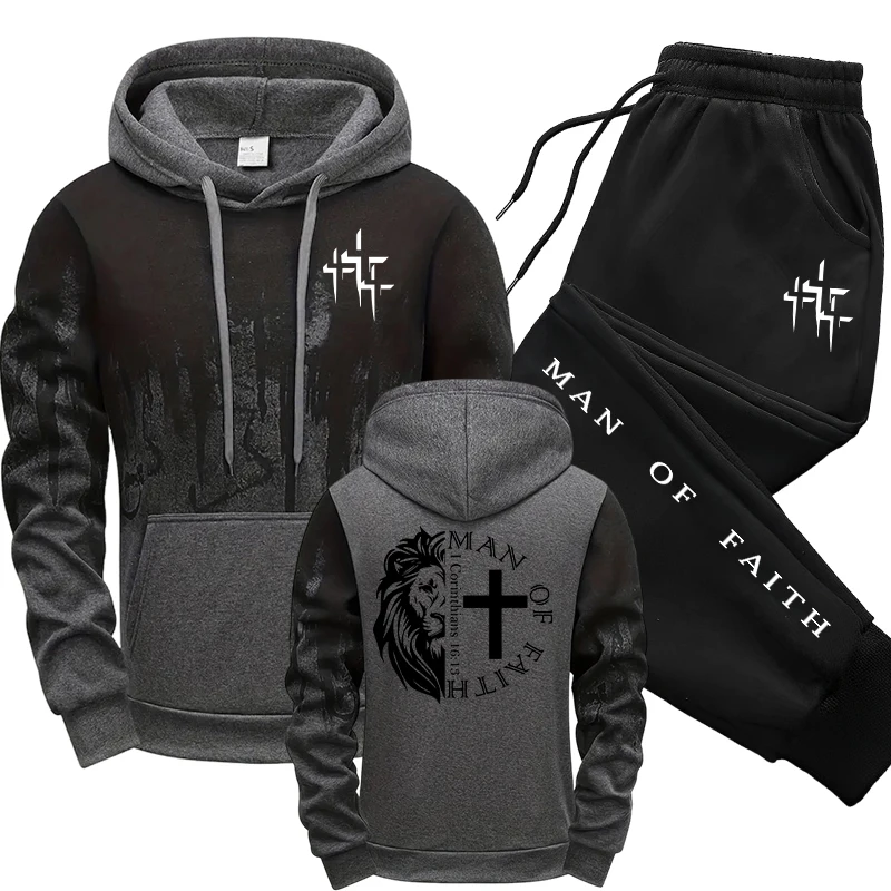 ชุดเซ็ตผู้ชายลาย Man of Faith  - Street Fashion Art บทวิจารณ์และราคา