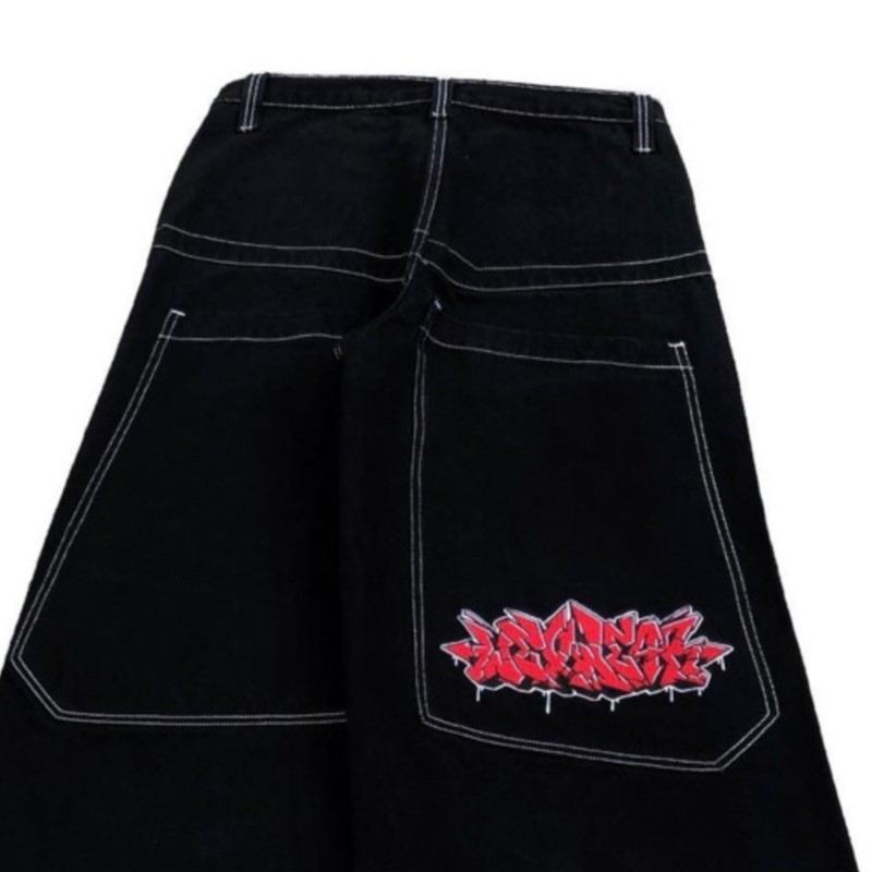 กางเกงยีนส์ทรงหลวมสไตล์ฮิปฮอปอ - Street Fashion Harajuku บทวิจารณ์และราคา