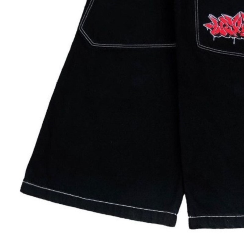กางเกงยีนส์ทรงหลวมสไตล์ฮิปฮอปอ - Street Fashion Harajuku บทวิจารณ์และราคา