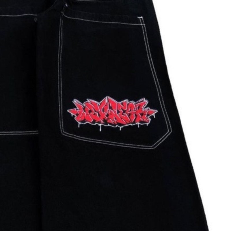 กางเกงยีนส์ทรงหลวมสไตล์ฮิปฮอปอ - Street Fashion Harajuku บทวิจารณ์และราคา