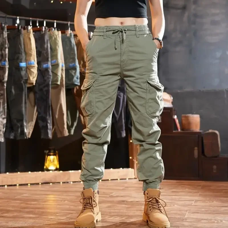 กางเกงคาร์โก้กางเกงปั่นจักรยาน - Street Fashion Harajuku บทวิจารณ์และราคา