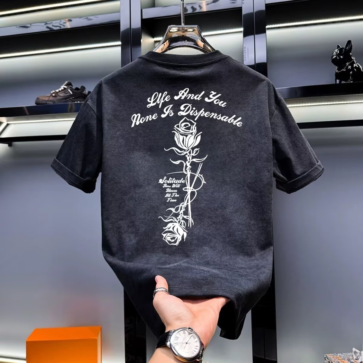 ฤดูร้อนผู้ชายสีกากีเสื้อยืดคุณ - Street Fashion In Chinese บทวิจารณ์และราคา