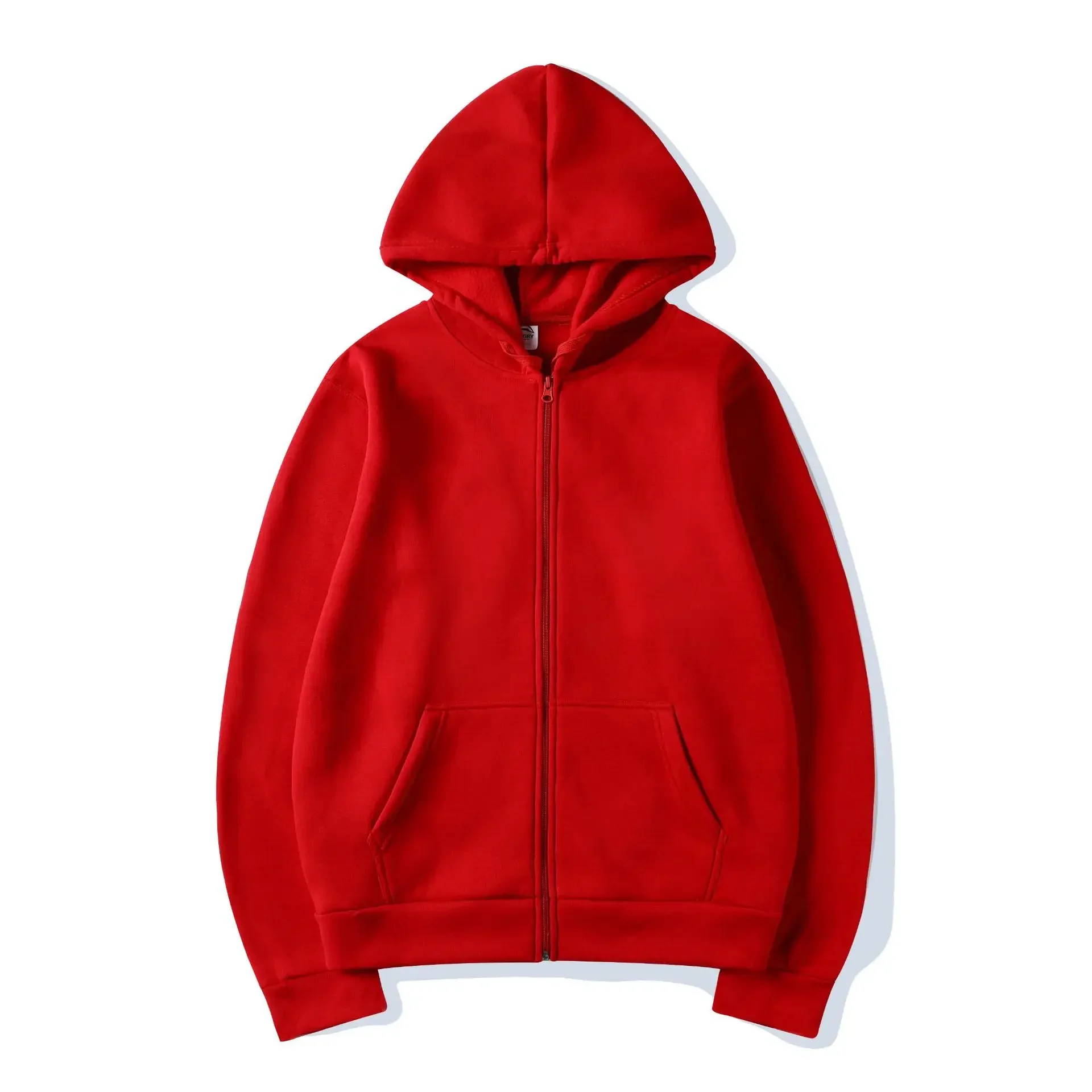 เสื้อฮู้ดผู้ชายแบบซิป สีพื้น แ - Street Fashion Zip Up Hoodie บทวิจารณ์และราคา